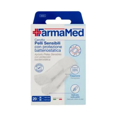 Farmamed Cerotto Pelli Sensibili con Protezione Batteriostatica 20pz
