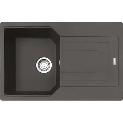 PRONTA CONSEGNA - Franke: Lavello una vasca con gocciolatoio Urban Incasso UBG 611-78 114.0714.170 finitura grigio ardesia da 78x50 cm