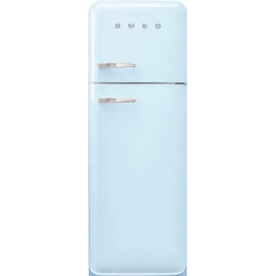 Smeg Frigorifero doppia porta con cerniere a destra a libera installazione FAB30RPB6 finitura azzurro da 60 cm