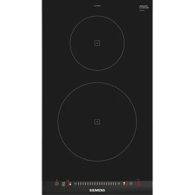 Siemens Piano cottura domino a induzione EH375FBB1E in vetroceramica nero da 30 cm