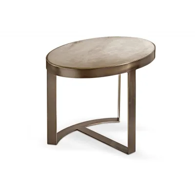 Cantori Tavolino Venezia con struttura in metallo e piano a scelta da 50x36 cm