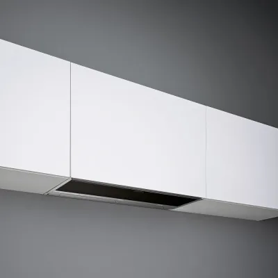 Falmec Cappa da incasso Move finitura acciaio inox e vetro nero da 60 cm