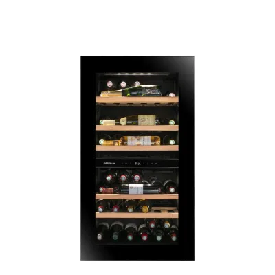 Avintage Cantinetta vino a colonna da incasso AVI105PLATINUM finitura nero da 60 cm