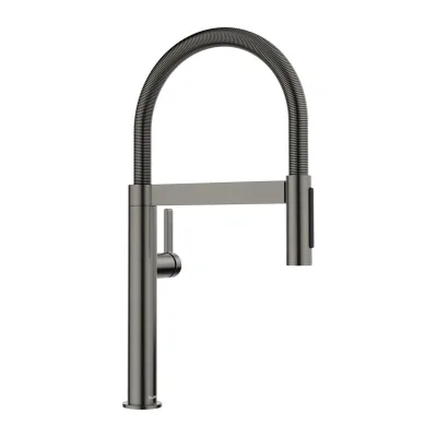 Blanco Miscelatore monocomando con doccetta estraibile CULINA-S II Mini 1527469 finitura dark steel