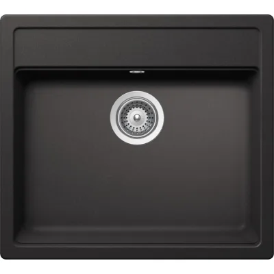 Schock Lavello una vasca NEMO N100 NEMN100013 finitura nero assoluto da 57x51 cm