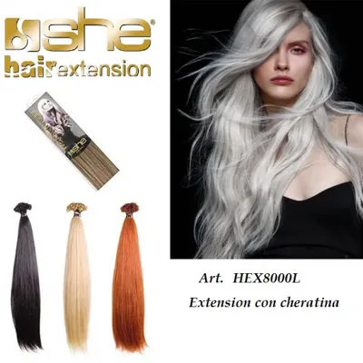 Hair extension cheratina 100% capelli naturali she 50/55 cm