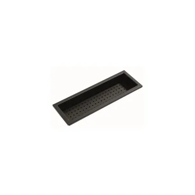 Barazza Vaschetta cieca con fondo 1CVFGN in acciaio inox nero opaco da 41 cm