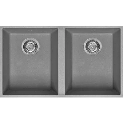 Smeg S Lavello due vasche VZUM3434CT finitura cemento da 76x43.5 cm - Sottotop - IN PROMOZIONE FINO AL 6/07