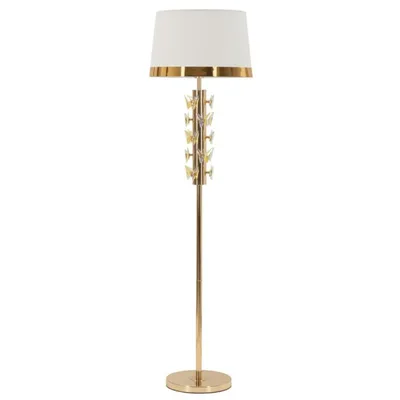 LAMPADA DA TERRA GOLD BUTTERFLY CM Ø 45X157