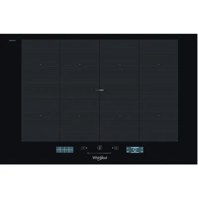 PRONTA CONSEGNA - Whirlpool Piano cottura a induzione SMP 778 C/NE/IXL in vetroceramica nero da 77 cm