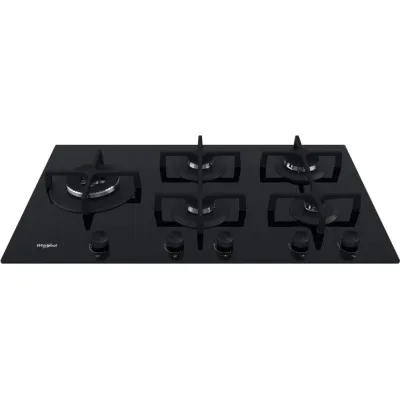 Whirlpool Piano cottura a gas GOA 9523/NB1 finitura vetro nero da 90 cm