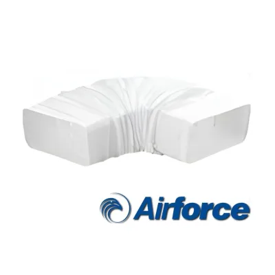 Airforce Tubo di ventilazione piatto flessibile, con connettori AFTUBFGE da 222x89mm