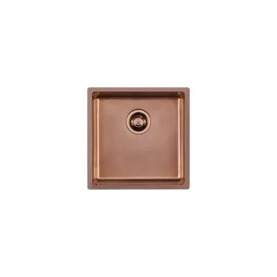 Foster Lavello una vasca 2156 888 finitura acciaio PVD copper da 44x44 cm - IN PROMOZIONE FINO AL 30/06