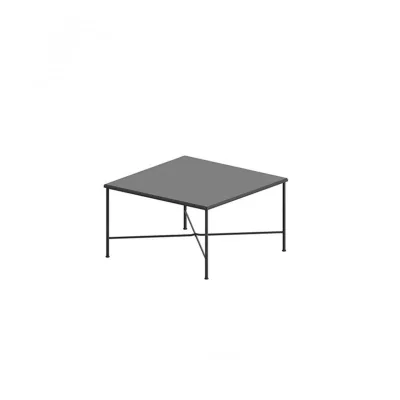 Unopiù Tavolo basso fisso IGEA in ferro da 80x80 cm