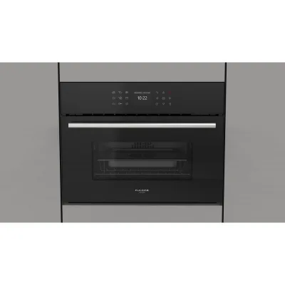 Fulgor Forno combinato vapore FCSO 4510 TEM BK finitura vetro nero da 60 cm