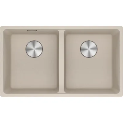 Franke Lavello due vasche Vasche Sottotop Maris MRG 120-35-35 125.0686.736 finitura fragranite sahara da 75.3x43.3 cm