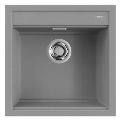 Elleci Lavello una vasca BEST 104 LGB10448 finitura composito G48 cemento da 51x51 cm