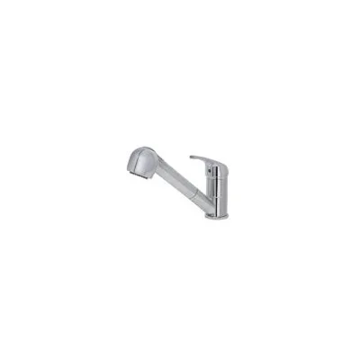 Elleci Miscelatore monocomando con canna girevole e doccetta estraibile VENERE MIKVENCR finitura CR cromato