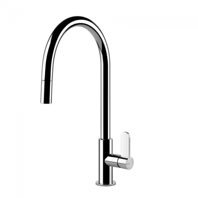 PRONTA CONSEGNA - Gessi Miscelatore monocomando con doccetta estraibile Helium Collection 60077 031 finitura cromato - IN PROMOZIONE FINO AL 5/09