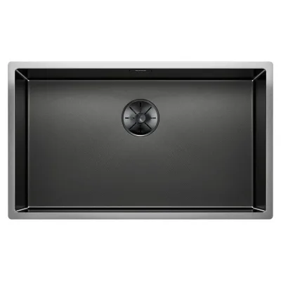 Blanco | Lavello a una vasca CLARON 700-U Dark Steel 1527835 finitura durinox dark steel da 74x44 cm - Sottotop