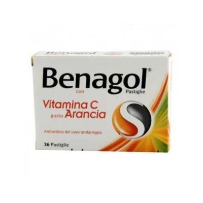BENAGOL VIT C*36PAST ARANCIA