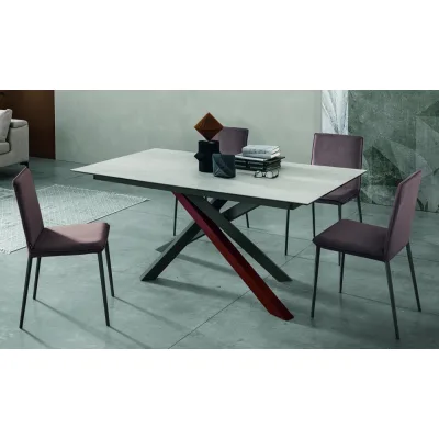 Sedit Tavolo allungabile Origami con struttura in metallo e piano a scelta - IN PROMOZIONE FINO AL 6/07