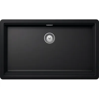 Schock Lavello una vasca GALAXY N100XLU GALN100XLU84 finitura nero puro da 72.4x43 cm
