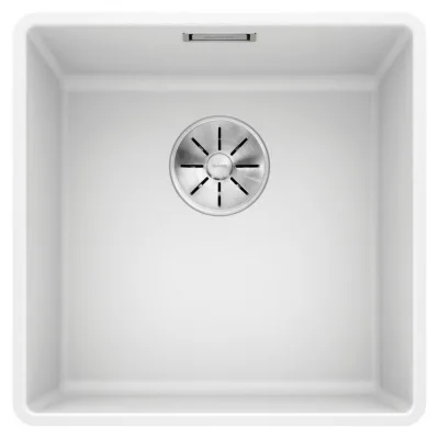 Blanco | Lavello una vasca SUBLINE 400-F 1519799 finitura bianco da 42.7x42.7 cm - Filotop