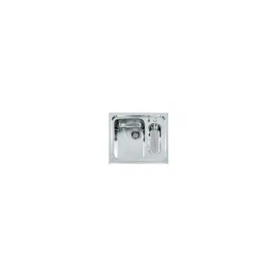 Alpes Lavello sottotop LS 50x58/1V1B con bacinella in acciaio inox da 58x50 cm