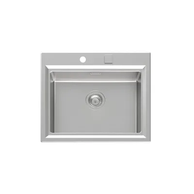 Foster Lavello una vasca 4505 050 finitura acciaio inox da 60.3x51.3 cm