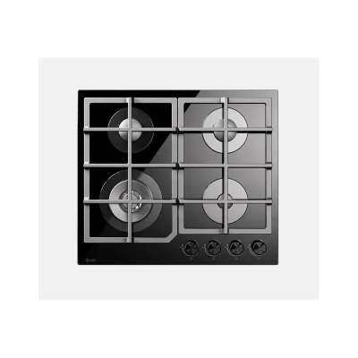 PRONTA CONSEGNA - Ilve Piano cottura gas Professional Plus HCG60CK in vetro temperato nero da 56 cm