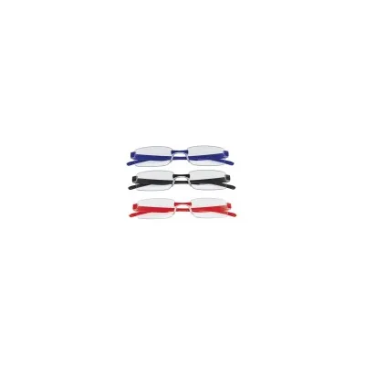 OCCHIALE DA LETTURA TWINS SILVER TRIPLE ROSSO BLU NERO +1,00