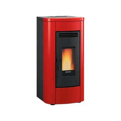 Extraflame Stufa a pellet ermetica ventilata KLAUDIA AD EVO 1297100 finitura bordeaux