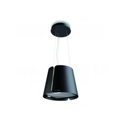 Faber Cappa a isola sospesa BEAT BK GLOSS F45 345.0657.025 finitura nero gloss da Ø43 cm