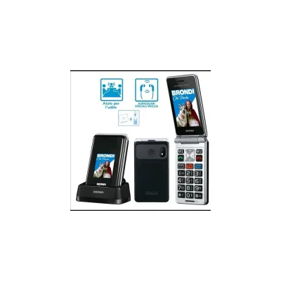 BRONDI AMICO SUPER TV DUAL SIM 4G 2.8" CLAMSHELL PER ANZIANI FLI ATTIVO TASTO SOS CONTROLLO REMOTO PER LA GESTIONE A DISTANZA DE