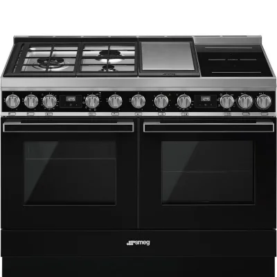 Smeg S Cucina CPF120IGMPBL con doppio forno termoventilato e piano cottura misto finitura nero da 120x90 cm - IN PROMOZIONE FINO AL 6/07