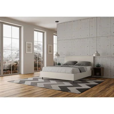Ityhome Letto matrimoniale Adele in similpelle da 160 cm