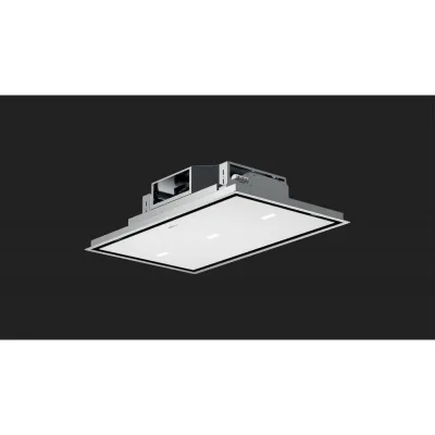 Fulgor Cappa a soffitto FCHD 900 RC WH finitura vetro bianco da 90 cm