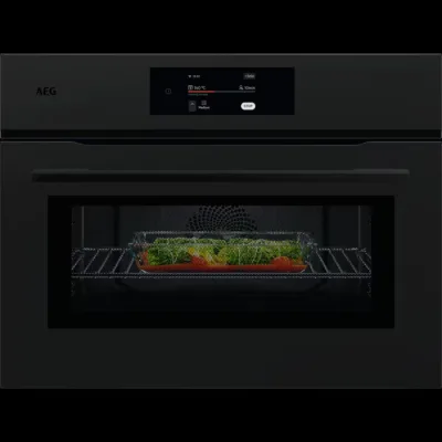 AEG Forno compatto MealAssist CombiQuick da incasso NKK 8N721 T finitura nero opaco da 60 cm