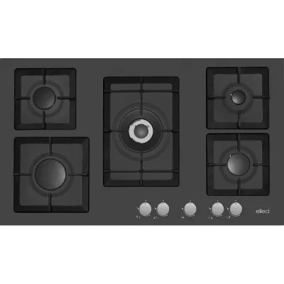 Elleci Piano cottura a gas PLANO 90 PGSP90140CS finitura G40 nero da 90 cm