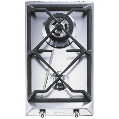 Smeg Piano cottura domino a gas SRV532GH3 finitura acciaio inox da 30cm - IN PROMOZIONE FINO AL 30/06