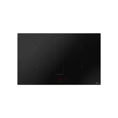 Elica: Piano cottura a induzione con cappa NIKOLATESLA FIT XL RAW BR/A/83 PRF0202499 in vetro nero opaco da 83 cm