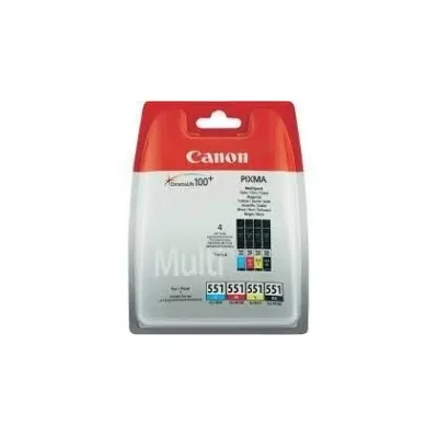 MULTIPACK Cartuccia ORIGINALE CANON PIXMA 6509B009 IP7250 MG5450 CLI-551 4 COLORI