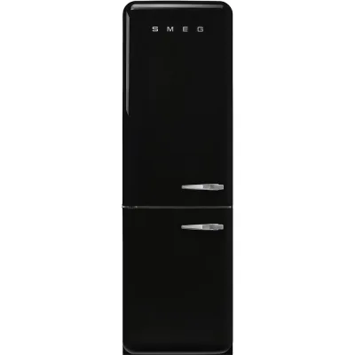 Smeg Frigorifero combinato con cerniere a sinistra a libera installazione FAB32LBL6 finitura nero da 60 cm - IN PROMOZIONE FINO AL 30/06