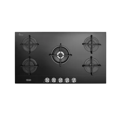 De Longhi Piano cottura a gas NSL 590 NC in vetroceramica nero da 90 cm