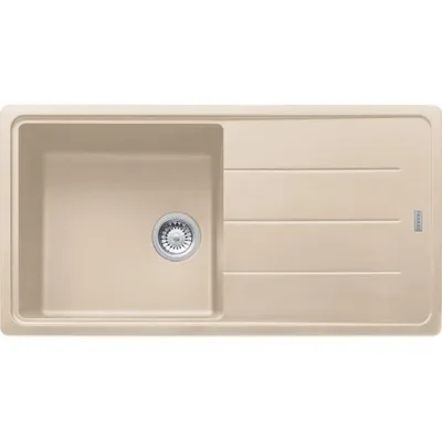 Franke: Lavello una vasca con gocciolatoio Boston BFG 611-97 114.0276.120 finitura fragranite avena da 97x50 cm