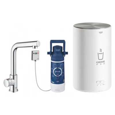 Grohe Rubinetto e boiler taglia M Red Mono 30339001 finitura cromo
