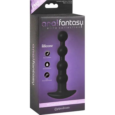 Sfere vibranti anali XL 17 cm nero USB 7 modalità concatenazione progressiva