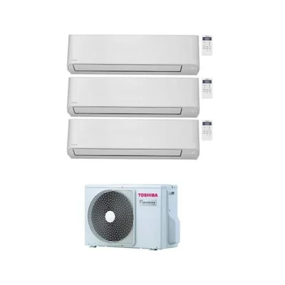 Climatizzatore Condizionatore TOSHIBA Trial Split Inverter serie SEIYA 10000+10000+13000 (9000+9000+12000) con RAS-3M18U2AVG-E 10+10+13 (9+9+12) R-32 WI-FI OPTIONAL
