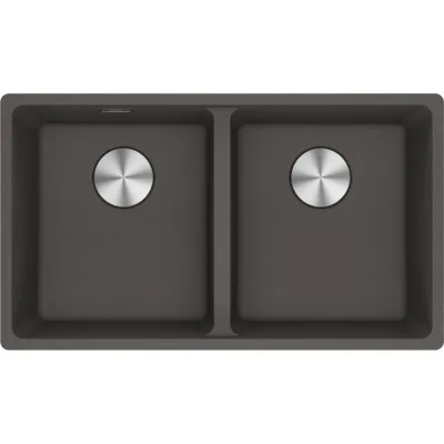 Franke: Lavello due vasche Vasche Sopratop Maris MRG 620-35-35 114.0714.185 finitura grigio ardesia da 76x44 cm